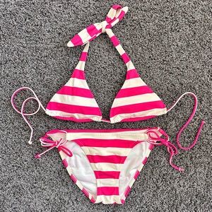 VICTORIA’S SECRET Striped Bikini, XS Top, S bottoms
